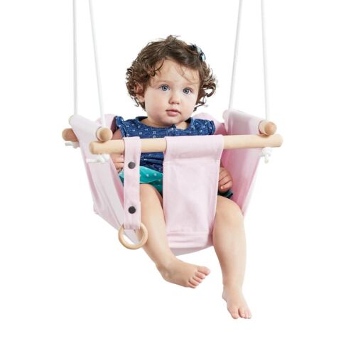 2Kids Toys Kinder-Textilschaukel 100% Baumwolle rosa